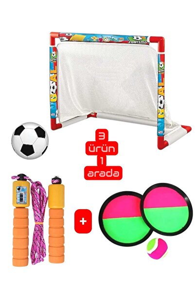 Oyuncakhane Mini Futbol kalesi At tut ve Sayaçlı Atlama ipi Çocuk Spor Oyunca...