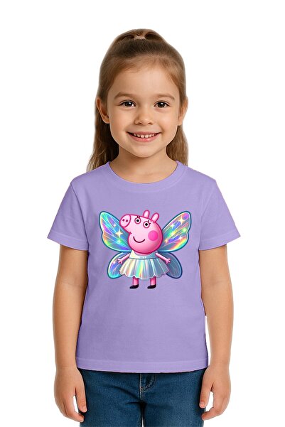 SEDİRLİ تي شيرت للأطفال من الجنسين من Peppa Pig مطبوع مصنوع من قماش قطني ممشط...