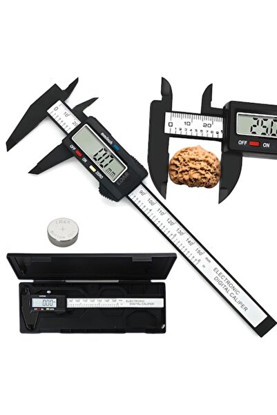 Trendily Subler digital EDAR, 150 mm, mm/țol, argintiu