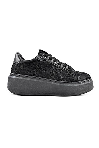 Tmall Women's Sports Shoes, Textile, D1486, Black