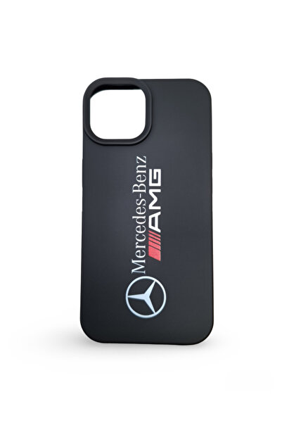 EPRO iPhone 15 Uyumlu Mercedes Benz AMG Baskılı İçi Kadife Yüksek Kalite Soft...
