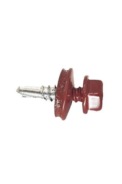 Om Set 250 bucati surub tabla autoforant+saiba cauciuc epdm 4.8*19 RAL 3011 v...