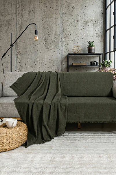 cottoncloth قطن قطع فاخرة متعددة الأغراض غطاء أريكة ملمس ناعم مهدّب 170x200 سم