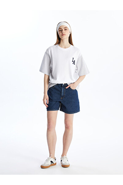 LC Waikiki Vizyon New Season Bermuda Fit Women's Jean Shorts