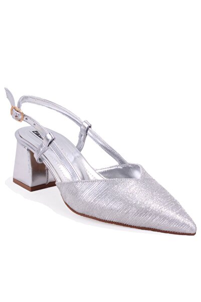 DAGOSTER Dza07-1296030 Silver Block Heel Pack Women's Shoes