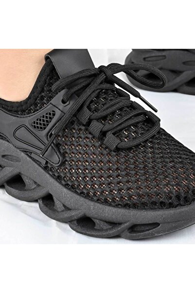 Tmall Women's Sports Shoes with mesh inserts, D1490, Black