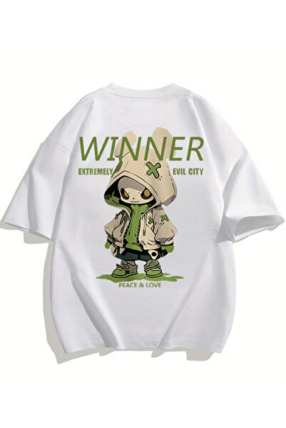 gencerco Winner Design Special cu imprimeu Premium supradimensionat tricou