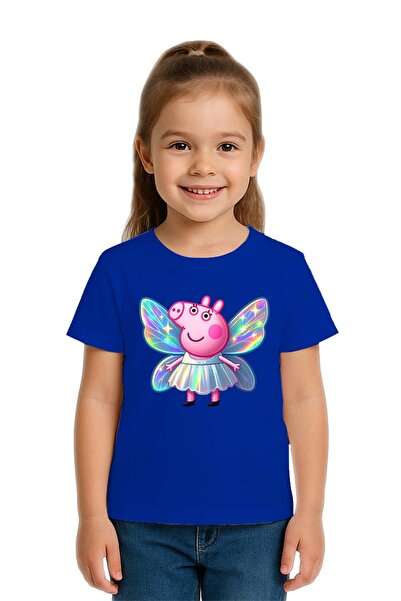 SEDİRLİ Унисекс детска тениска с принт на Peppa Pig от памучен джърси