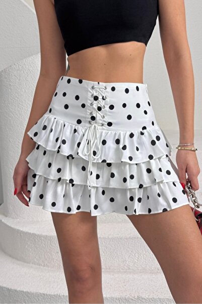 Safgiyim44 Polka Dot Mini Skirt