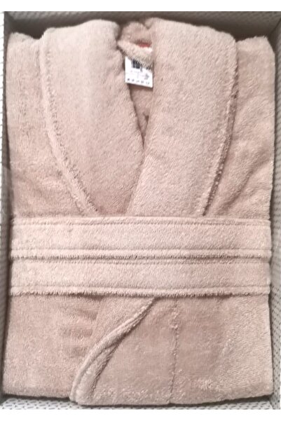 Özdilek Pamuk Colourist Šal kragna Ogrtač za kupanje Mleko Kafa Veličina L