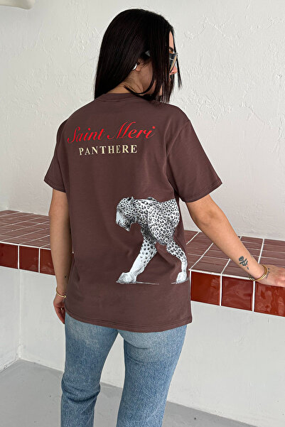 Noa&Noa Μπλουζάκι με σχέδιο στην πλάτη με τύπωμα – Γραφικό Πάνθηρα