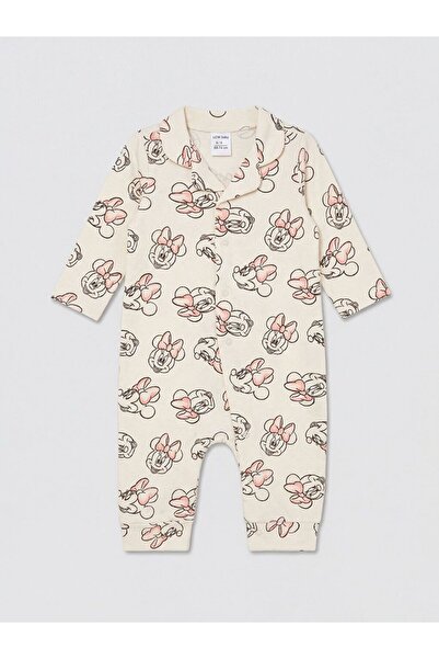 LC Waikiki Lcw Baby Minnie Mouse Printed Baby Girl Jumpsuit