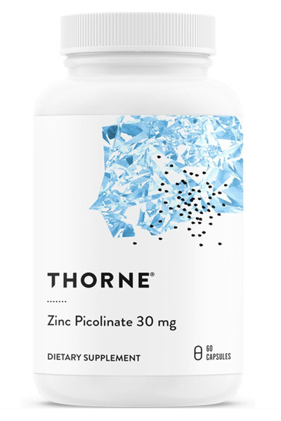 Thorne Zinc Picolinate 30 mg Well-Absorbed Zinc for Growth - Immune Function ...
