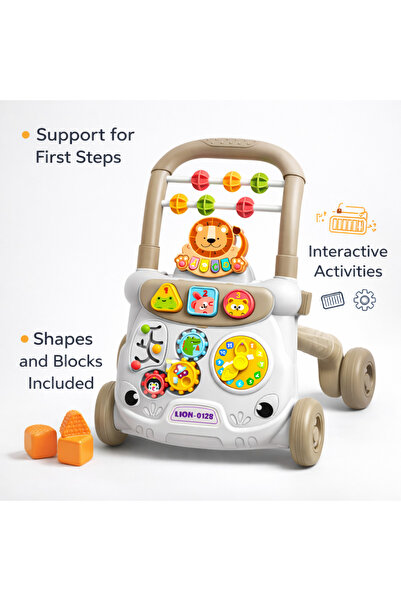 LEAN Interactive Pre-Walker - sound buttons, spinning balls and mini piano 18...