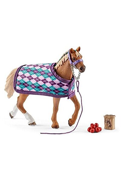 SCHLEICH English thoroughbred with blanket - 42360