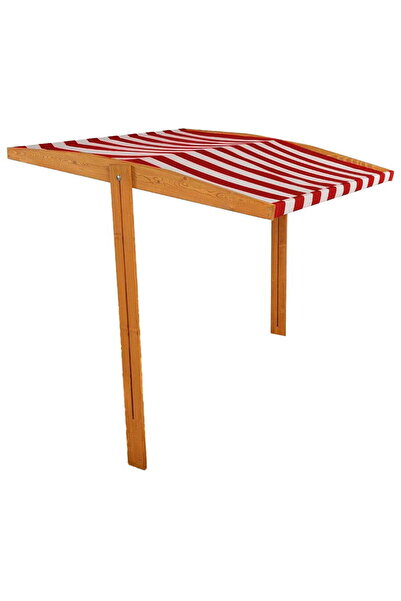 Babymix Copertină pentru nisip pentru copii din lemn Baby Mix 120x120 cm roșu...