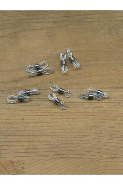 EGOMİ مجموعة من 50 حامل نظارات من السيليكون - حامل نظارات شفاف بتفاصيل معدنية...