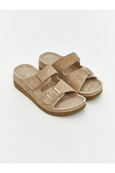 LC Waikiki Vizyon New Season Suede Look Women's Slippers