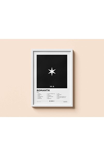 ArtVista Poster Motive ROMANTİK Albüm Poster, Ahşap & Lamine Çerçeveli Tablo