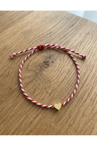 MODAM HİFA Kalp Marteniçka Bileklik İp Bileklik Şans Bilekliği Dilek Bilekliği
