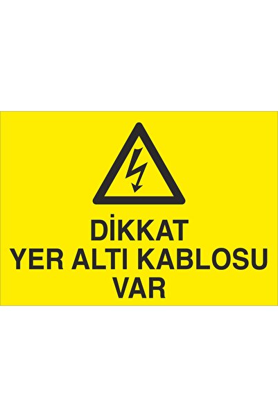 otovoo Dikkat Yeralti Kablosu Var 25x35cm 3mm Dekota