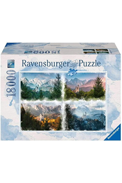 RAVENSBURGER puzzle castel de basm în 4 anotimpuri