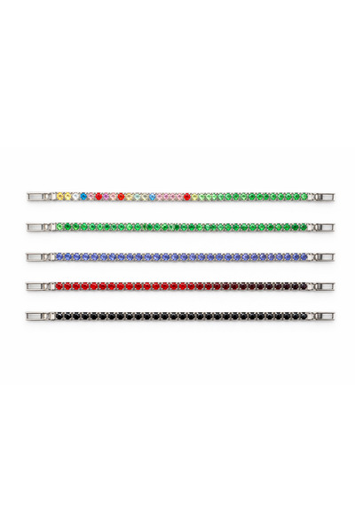 OEM Tennis bracelet with Stone-Embellished , secure closure, 5 colors – unisex