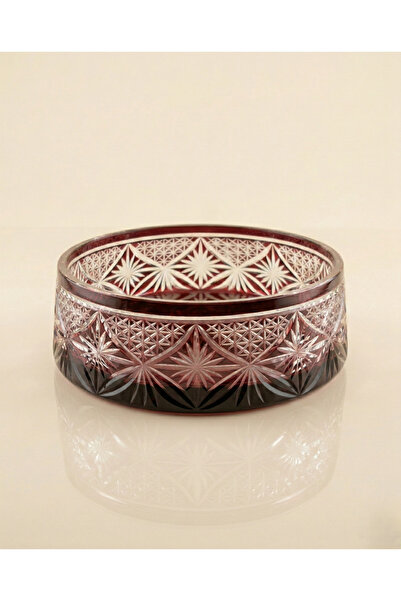 AKDEN STORE وعاء زجاجي فاخر مصنوع يدويًا للديكور / وعاء تقديم للمائدة