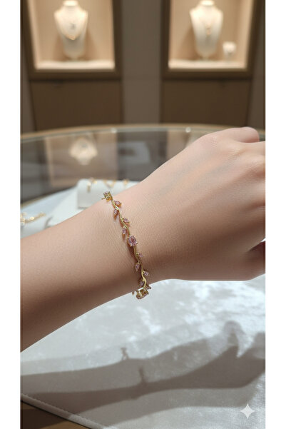 DAYZEN JEWELRY Garden Taşlı Gold Kaplama Bileklik