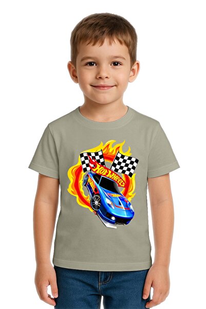 SEDİRLİ Tricou unisex Hot Wheels cu imprimeu pentru copii, bumbac bucăți, bum...