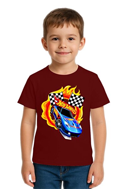 SEDİRLİ Tricou unisex Hot Wheels cu imprimeu pentru copii, bumbac bucăți, bum...