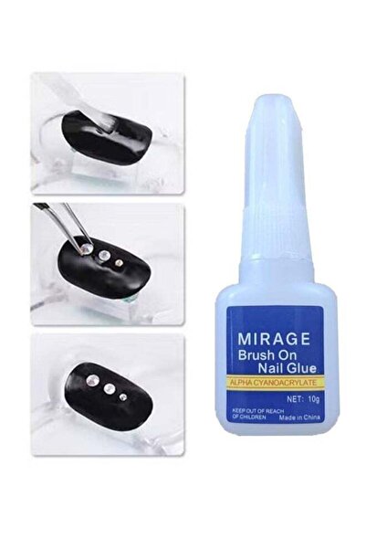 Super Glue Professional Multifunctional Brush on Nail Glue Clear 10G
