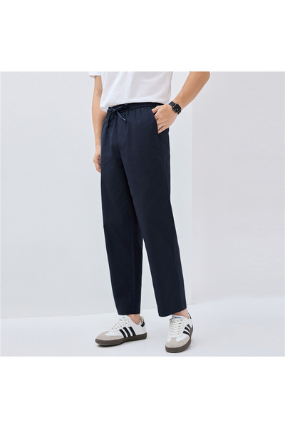 Giordano بنطال رجالي قصير بقصة عادية من قماش مقاوم للتمزق