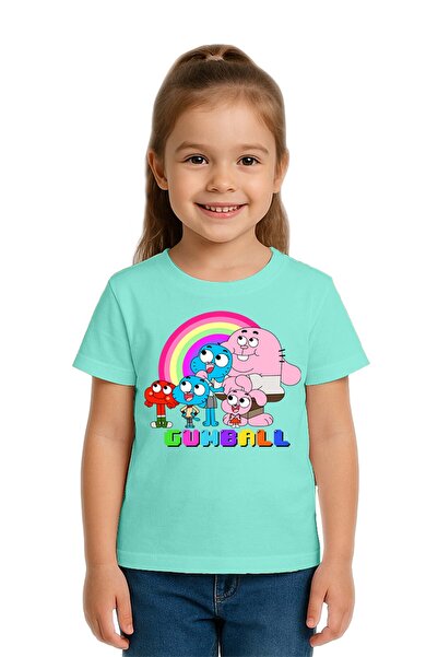 SEDİRLİ Tricou unisex pentru copii Gumball cu imprimeu bumbac moale țesături ...
