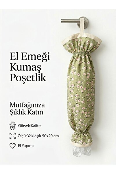 Doğa teks home Çiçek Desenli Poşetlik