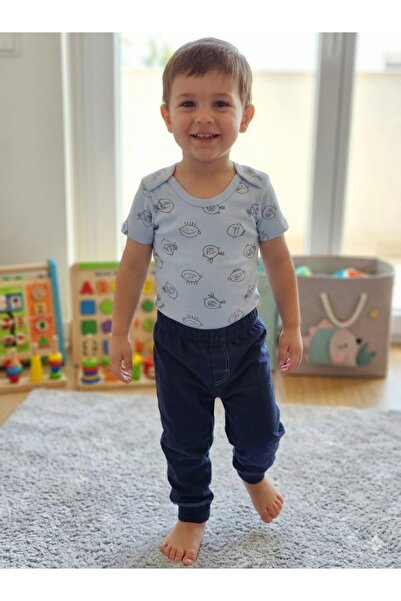 Şimo Butik Girl Boy Child Baby Short Sleeve Snap Fastener Bodysuit-Badi 100% ...