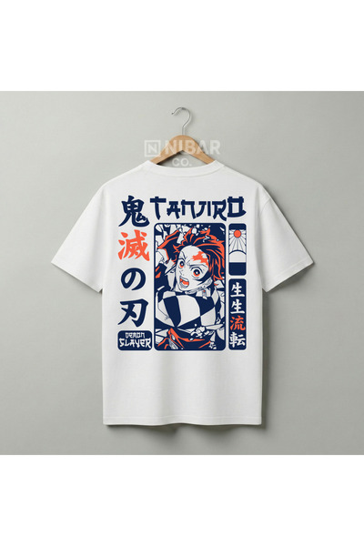 Grafftee Clothing Demon Slayer Anime Character Printed High Quality Cotton T-...