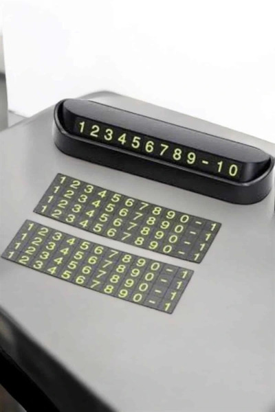 shopwave BRK Car Parking Numberer In-Car Numberer قابل للتبديل صغير الحجم