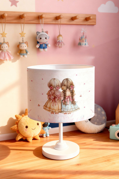 EVPANYA Infinite Friendship Patterned Children's Room Lampshade
