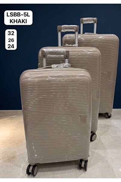 Generic 3-Piece Hardside Lightweight PP Luggage Set with 360° Spinner Wheels