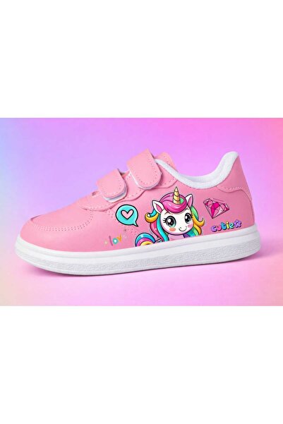 amazoondesing Pink Rainbow Bantlı Limited Editions Sweet Girl's Sneakers Αθλη...