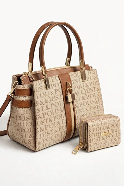 Just Polo Original Women's Hand and Shoulder Bag and Wallet Combination