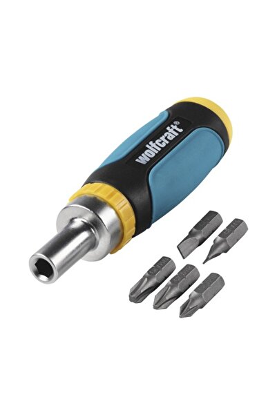 Wolfcraft Surubelnita cu clichet 1/4", 5 biti inclusi