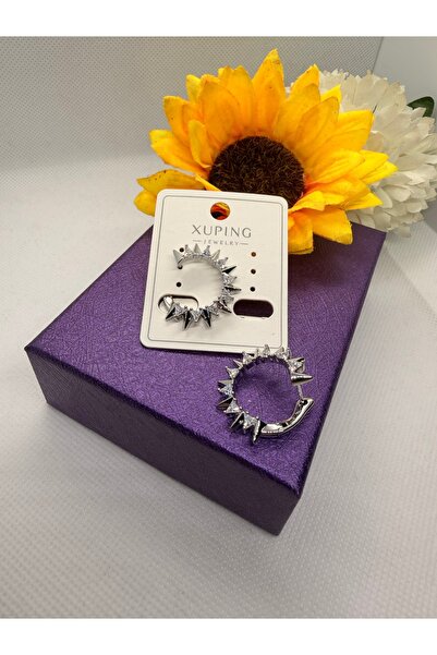 XUPING JEWELRY Zircon Stone Rotating Model Sun Steel Earrings