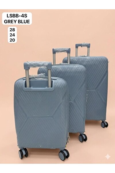 Generic 3-Piece Hardside Lightweight PP Luggage Set with 360° Spinner Wheels