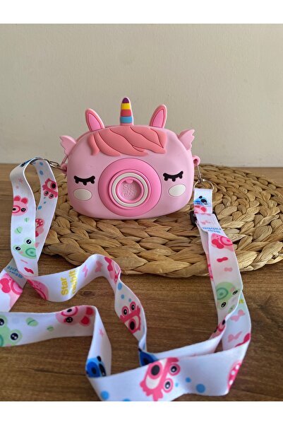 BEBESİS Önü ünicorn arkası popitli çanta ( En 15cm Boy 13cm )