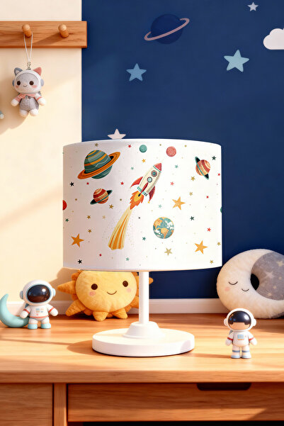 EVPANYA Space Travel Patterned Children's Room Lampshade