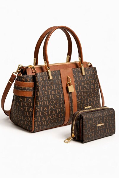 Just Polo Original Women's Hand and Shoulder Bag and Wallet Combination
