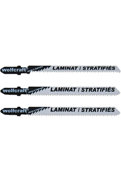 Wolfcraft 75 mm pendulum saw blade set for parquet, 3 pcs.