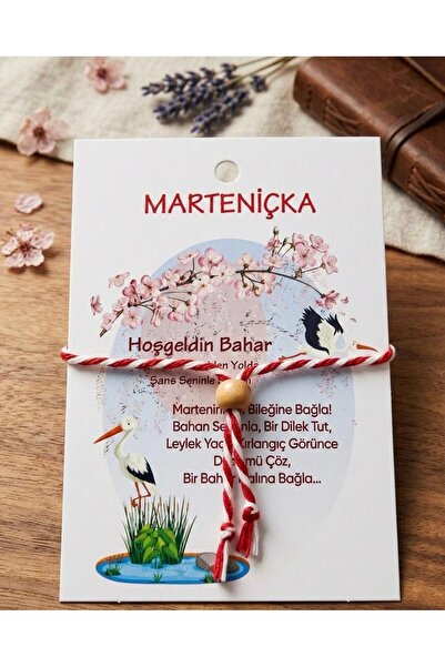 xesha Geleneksel Şans Getiren Leylekli Marteniçka Bileklik - Sevgiliye Anlaml...